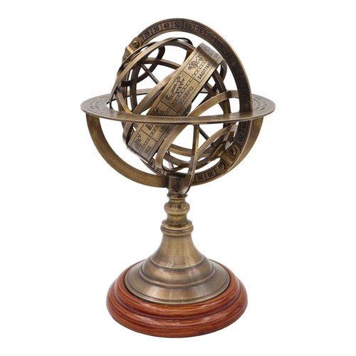 Sfera armillare ottone - sfera, in