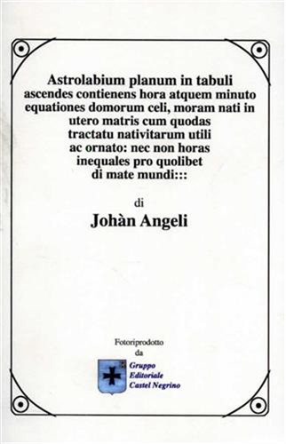 Angeli johàn astrolabium - angeli,johàn.,