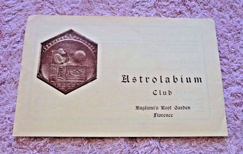 Menu vintage astrolabio - menu,